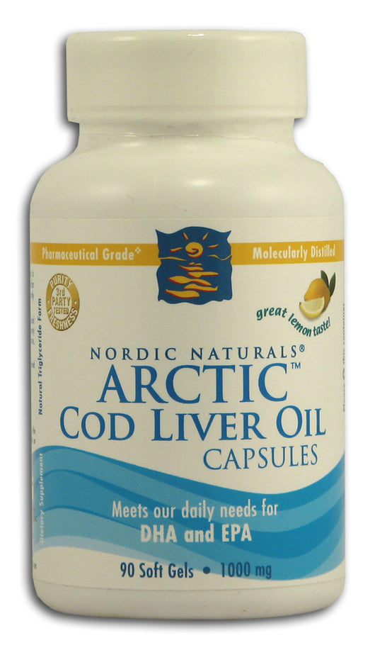 Arctic Cod Liver Oil Capsules, Lemon