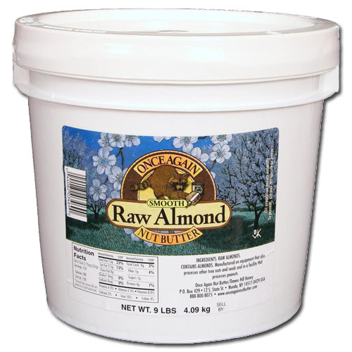Almond Butter, Smooth, Raw 9 lbs