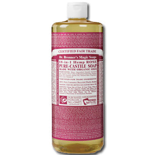 Rose Liquid Castil Soap, Organic