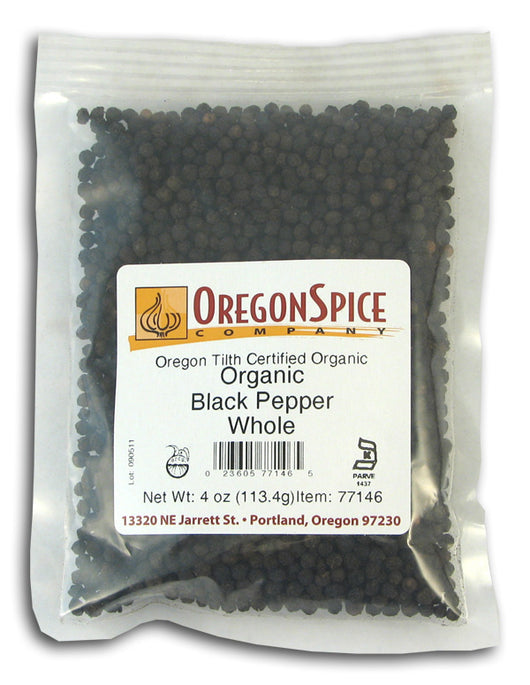 Black Pepper, Whole, Organic