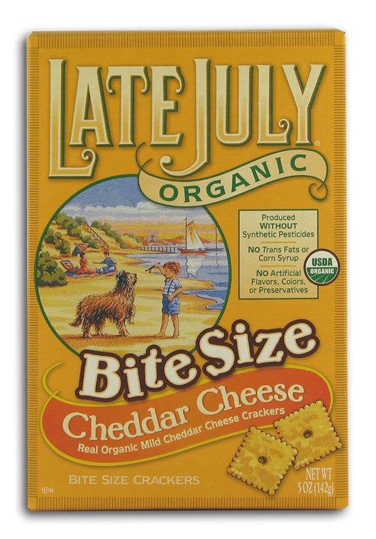 Bite Size Cheddar Crackers, Org