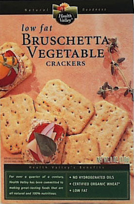 Wheat Brushetta Veg Crackers, Org