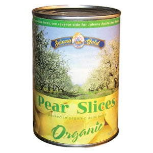 Pear slices, Organic-Canned