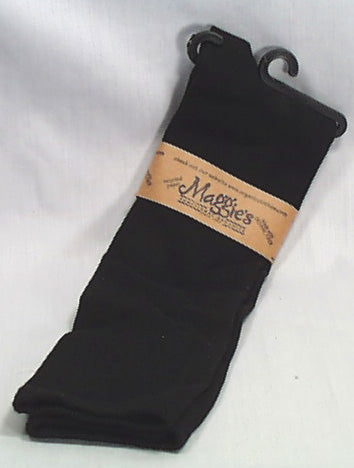Black Knee High Socks, Organic