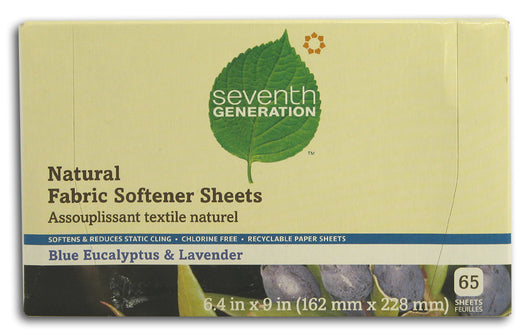 Fabric Softener Sheets, Blue Euc&Lav