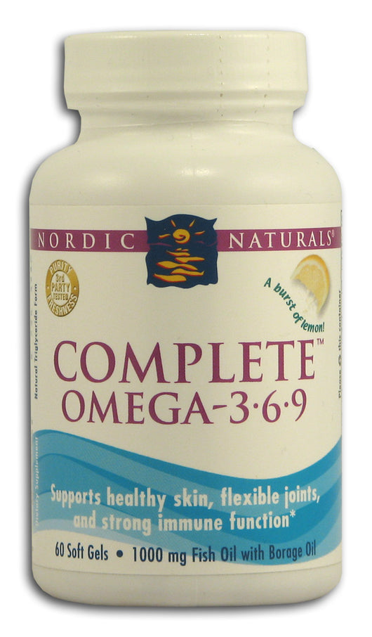 Complete Omega 3-6-9, Lemon (1000mg)