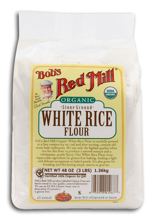 White Rice Flour, Stone Ground, Orga