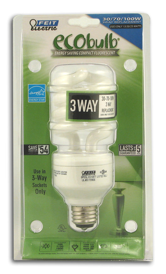 3-Way Twist Bulb, 13-20-25 watt