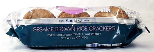 Wheat-free Sesame Brown Rice Cracker
