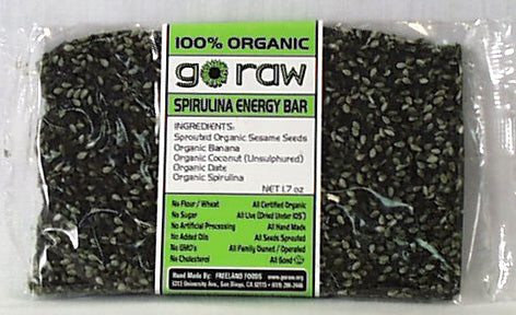 Freeland Go Raw Flax Bars, Spirulina