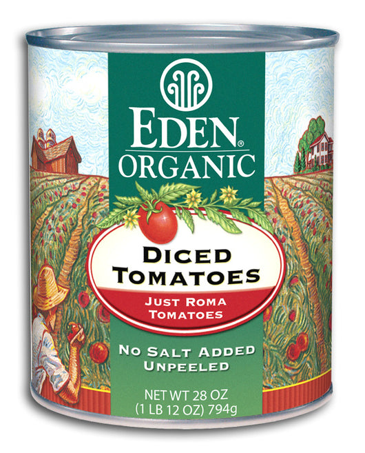 Diced Tomatoes, Just Romas, Org
