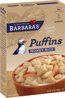 Puffins, Honey Rice, Wheat Free