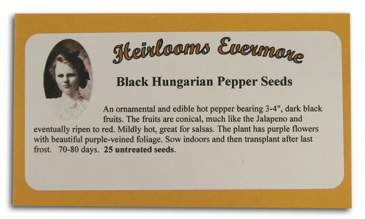 Black Hungarian Pepper Seeds