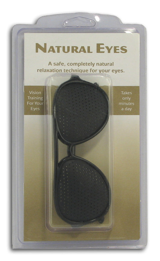 Pinhole Glasses, Adult, Black Frame