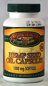 Hemp Seed Oil Capsules, 1000mg