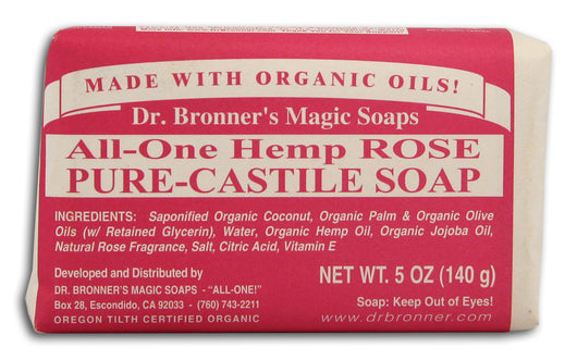 Hemp Rose Pure Castile Soap Organic